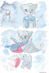 Lucy Mike MikexLucy comic watercolor (1776x2640, 901.7KB)